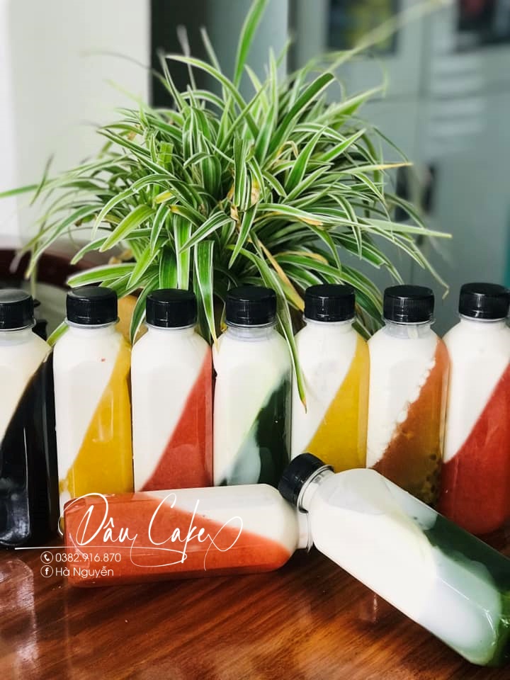 sữa chua uống mix thạch trái cây