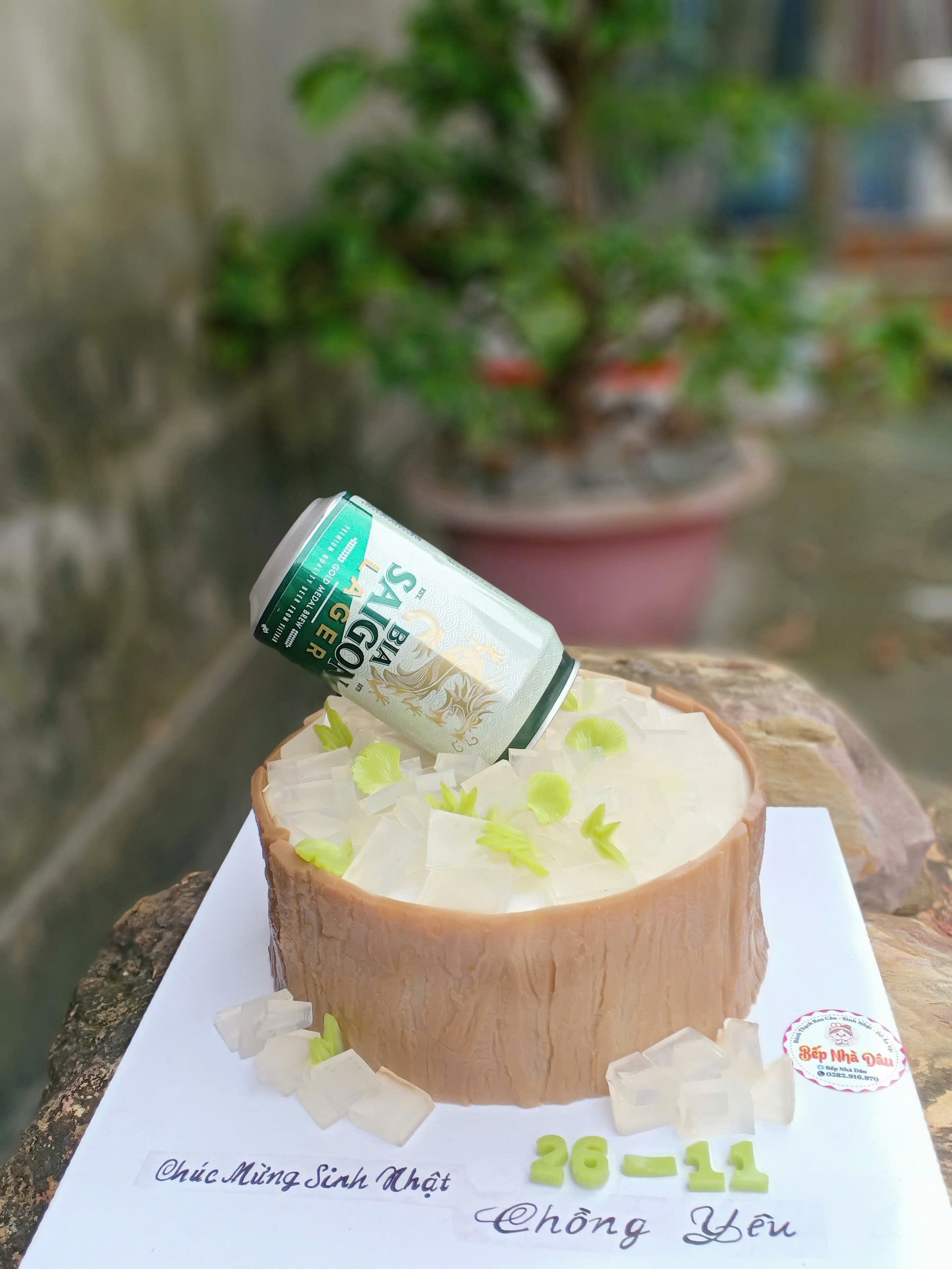 bánh sinh nhật rau câu cho nam